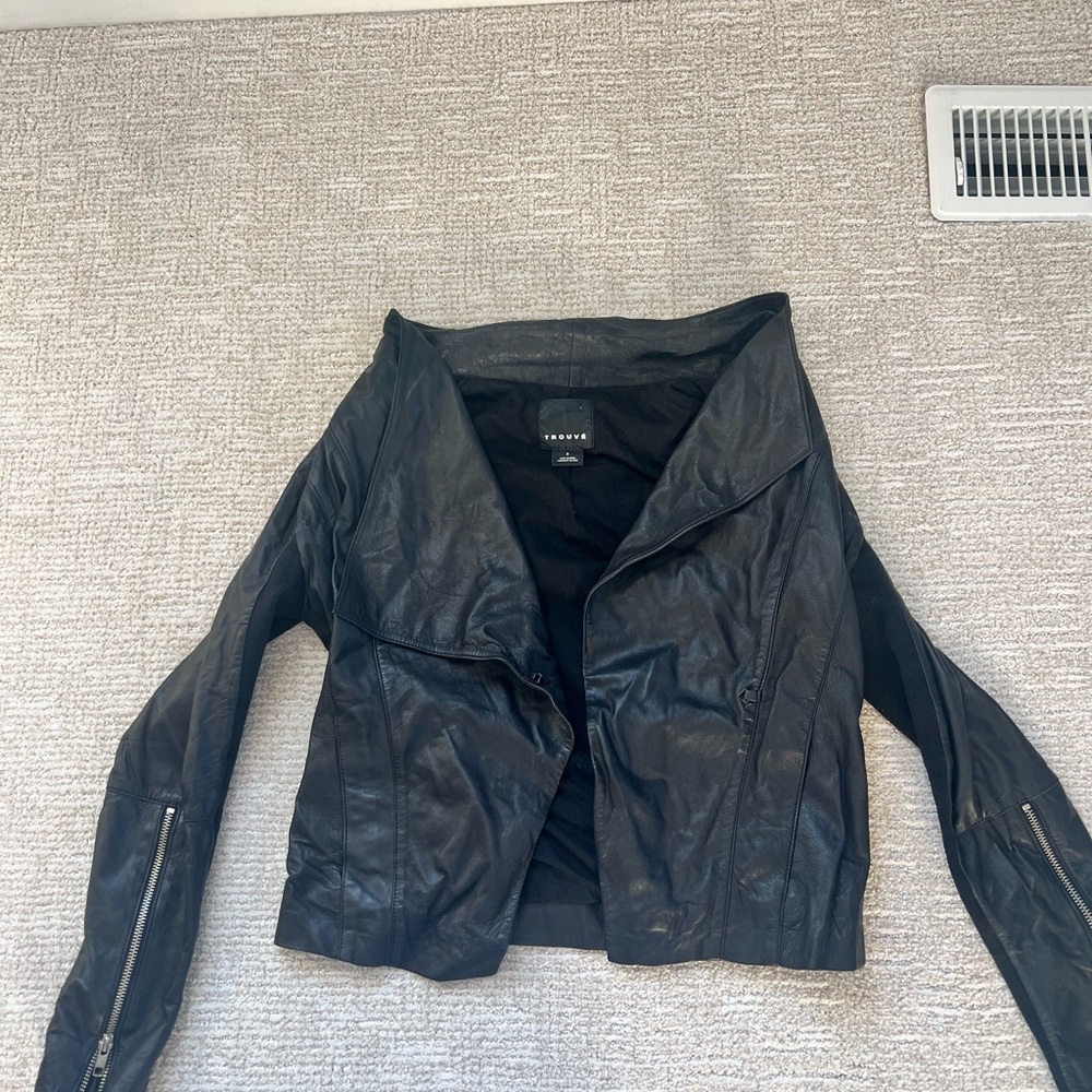 Trouve Black Leather Jacket